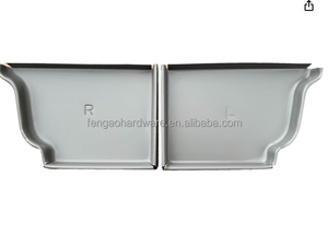 Bouchons d'extrémité carrés <span class=keywords><strong>en</strong></span> aluminium pour gouttières <span class=keywords><strong>de</strong></span> pluie, vente directe usine - Product Image 4