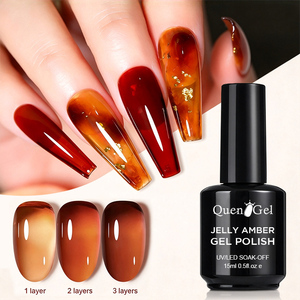 Esmalte de Uñas en Gel Color Marrón Ámbar Otoñal, Personalizado OEM, Marca Privada, Semipermanente, <span class=keywords><strong>para</strong></span> <span class=keywords><strong>Manicura</strong></span> UV, <span class=keywords><strong>para</strong></span> Tiendas de Suministros de Uñas - Product Image 1