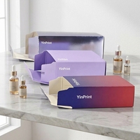 Caja de Embalaje de Cartón Reciclable Personalizada con Acabado Cromático Metálico Aura-Chroma-Bond, Cierre Magnético, Forma de Avión
