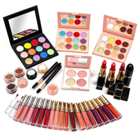 Coffret Cadeau Maquillage Personnalisé 5 Pièces – Boîte Mystère Beauté – Cosmétiques Marque Privée : Rouge à Lèvres, Fard à Paupières, Gel Sourcils, Gloss Lèvres, Crayon à Lèvres