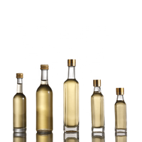 Botol Kaca Bening Mini Bundar 30Ml 50Ml 100Ml, Minyak Kecap Gelap dan Cuka