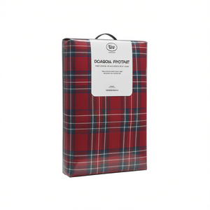 Ensemble de draps de lit Kilt Design 100% coton, taille simple française, motif à carreaux, taies d'oreiller incluses - Product Image 3