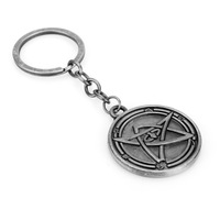 New Vintage Howard Phillips Lovecraft Cthulhu Mythos Pendant Key Rings Medieval Signet Runes Gate Necklace