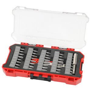 42-Piece Screwdriver Bit Set 1/4 In Hex Drive Phillips Flathead Bent Bits For Diy Repair Tools Plastic Case - Product Image 2