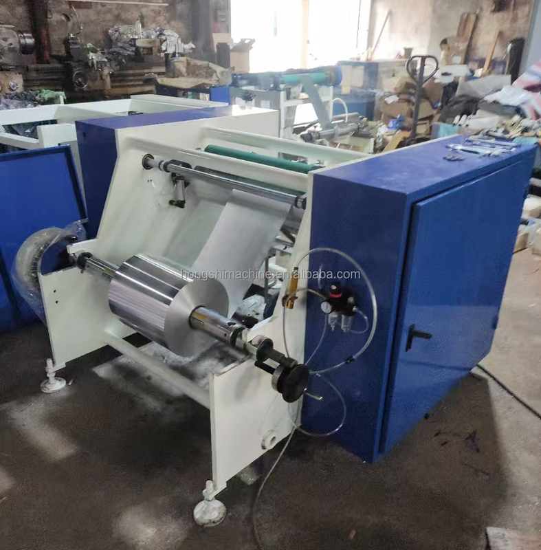Industrial Semi Automatic Foil Rewinder Rewinding