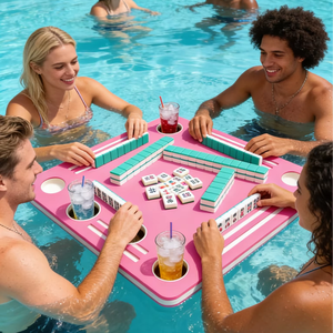 Tapis de jeu de dominos et de mahjong flottant pour piscine en EVA avec logo personnalisable et emballage de protection - Product Image 3