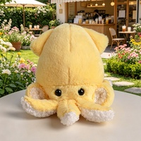 Porte-clés en peluche pieuvre moelleuse de 10 cm, mignon et doux, pour enfants et femmes