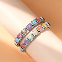 Bracelet en acier inoxydable fait main en forme de cœur, 12 signes du zodiaque, module puzzle italien, bracelet de montre DIY