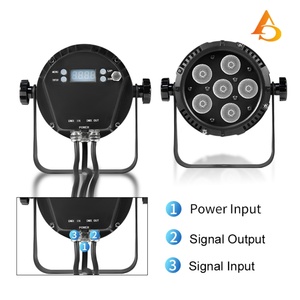 Luz LED Par RGBW a Prueba de Agua del Fabricante, Luz LED Par Mini de 6x12w para Exteriores, Activada por Sonido DMX - Product Image 3