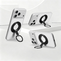 FGX Nouveaux styles pour support de téléphone, fixation magnétique 3000G, plaque métallique confortable en silicone souple pour M-Tap Tok Ring 17/16/15/14/13/12