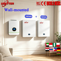Stock UE - Pack de batteries au lithium LiFePO4 48V/51.2V 100Ah 200Ah 5KWh 10KW Power Wall pour appareils électroménagers et système de stockage d'énergie solaire