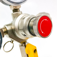 Régulateur de bière d'azote à étage unique en laiton KLFU soupape de pression de sécurité de bière primaire régulateur de gaz 3000PSI entrée maximale 0-60psi