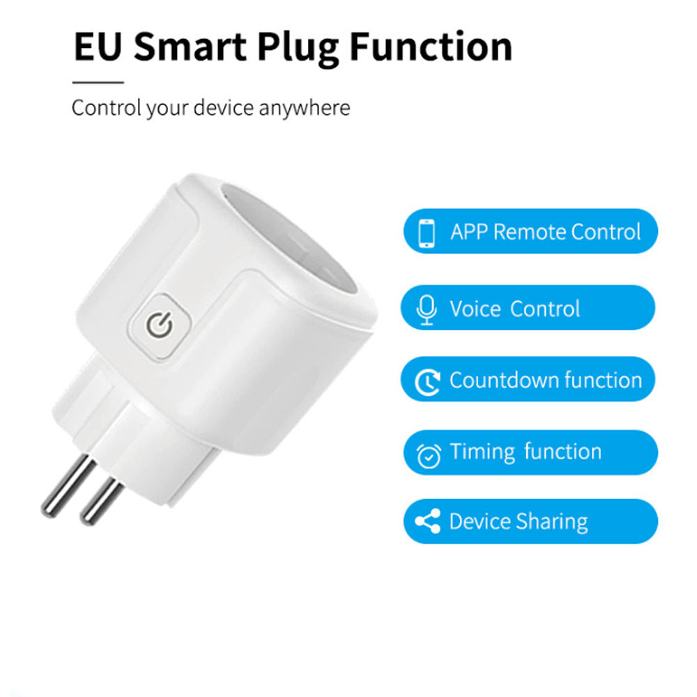 HONPNK Tuya ZigBee 3.0 EU France 16A Customized Voice Control Timer Socket Energy Monitor CE Certified TFT Smart Power Plug
