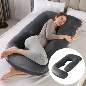 Almohada de embarazo personalizada al por mayor caliente U G H Shape Full Body embarazada maternidad embarazo almohada G para mujeres embarazadas