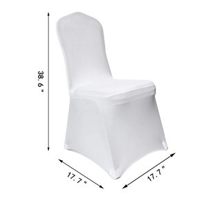 Fundas para Sillas al por Mayor, Fundas de Licra Blancas Elásticas para Eventos, Fiestas, Banquetes, Bodas - Product Image 2