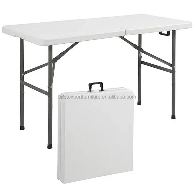 Wholesale Event RECTANGLE Resin Plastic Outdoor Indoor Foldable Table 1.2M