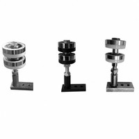 Accessoires de quincaillerie murale fonctionnels : Roulettes de support en aluminium et pièces de rechange pour systèmes de cloisons coulissantes