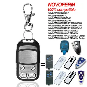 Novoferm -Tormatic 512 Mix43-2 Mini Carbon Garage Door Remote Control 433.92mhz Rolling Code Transmitter