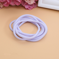 Câble de chargeur USB en spirale en TPU coloré de petite taille de la marque XL, enrouleur de cordon de protection, housse pour écouteurs, 1,4 m, 50 pièces/sac en stock