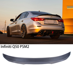 สำหรับ Q50 Q50S Q50L สไตล์ PSM2คาร์บอนไฟเบอร์ด้านหลังสปอยเลอร์ลำตัวปีก2013-2023 - Product Image 1