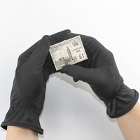 Hoogwaardige op maat bedrukte zwart-witte gepolijste reinigingsmicrovezel suède handschoenen voor sieraden, horloges, munten en verzamelobjecten