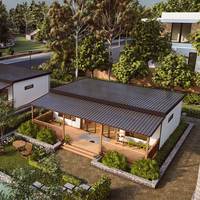 Maisons préfabriquées modulaires australiennes élégantes et pliables, maison pliable à ossature en acier léger avec technologie de pliage avancée AUD