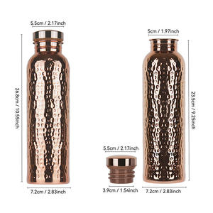 Bình nước đồng nguyên chất Ayurvedic 34oz giảm giá nhà máy - Nắp chống rò rỉ, không BPA, thân thiện với môi trường, chất lượng cao cấp - Product Image 2