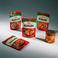 Pochette debout imprimée numérique de qualité alimentaire personnalisée Sac Kimchi de stockage de cornichons avec joint latéral de guérison Emballage