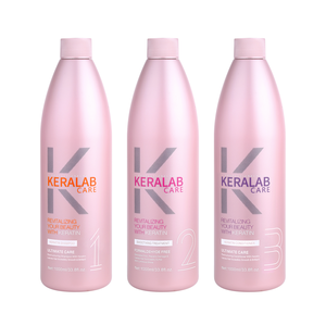 Set Professionale di <span class=keywords><strong>Shampoo</strong></span> e Balsamo con Bio Cheratina e Collagene 1000ml*3 per Lisciare e Riparare i Capelli in Salone - Product Image 1
