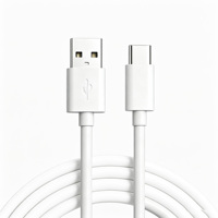 Kabel USB A Type-C ke Type-C 1M/1.5M/2M dengan Bahan TPE/Nylon Kepang untuk Pengisian Cepat 5A 6A untuk Ponsel