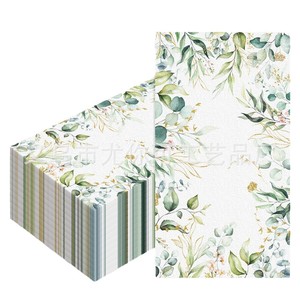 Sage Green Rectangular Tissues Digital Printing Environment Friendly <b>Birthday</b> Party <b>Table</b> Decorations - Product Image 5