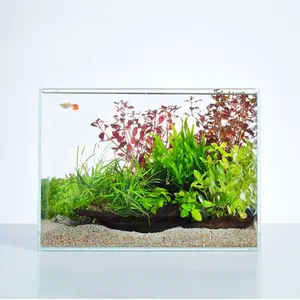 Chinese Manufacturer 5mm 6mm Thick Extra Clear Aquarium Tempered Glass Sheet Aquarium Ultra-white Glass Fish Tank