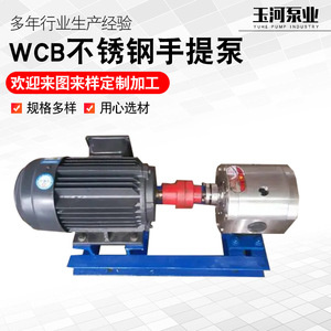 Bomba de Engranajes Eléctrica Monofásica Portátil WCB50 220V, Bomba Manual, Bombas Hidráulicas Monofásicas - Product Image 5