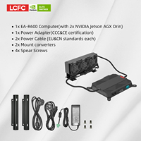 LCFC R600 64G AI Edge Computer Dual Jetson AGX Orin 32G berpendingin air 550 atasan stok Server industri PC modul tanam kit