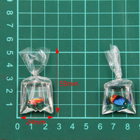 Pendentif poisson en résine transparente pour bricolage, 1 pièce, 24x53mm, simulation de poisson clown, breloque de poche, accessoires de bijouterie pour femmes