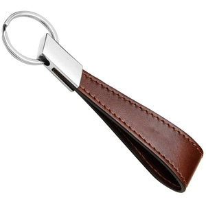 Manufacturer supplies leather keychains, modern minimalist car pendants, car <b>key</b> wrist straps. - Product Image 5