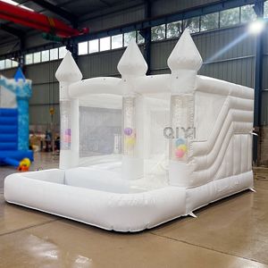 Château gonflable commercial, château de saut, extérieur, en PVC, capacité supérieure à 500 kg, couleur personnalisée avec toboggan pour fête, mariage - Product Image 2