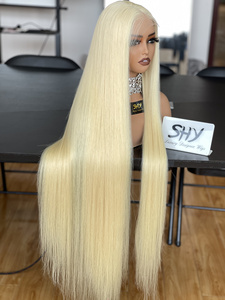 Peluca de Cabello Virgen Natural sin Pegamento con Frente de Encaje HD, 26 Pulgadas de Largo, Liso, 150% de Grosor, Gorro Pequeño para Mujer - Product Image 2