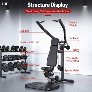 <span class=keywords><strong>Machine</strong></span> à Pec Fly Commerciale en Acier Inoxydable, Équipement Robuste pour Entraînement de la Poitrine, Pile de Poids de 300 kg pour Salle de Sport à Domicile, Utilisation Multifonctionnelle - Product Image 4