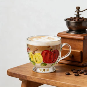 Taza de Café de Vidrio Minimalista Personalizada de 350 ml con Asa Creativa, Taza para Bebidas, Uso Doméstico, Leche, Café, Vino y Otras Bebidas - Product Image 3