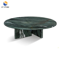 Table basse en marbre de luxe italien 2026, plateau en pierre naturelle Calacatta avec base en métal doré pour salon et hôtel – Nouveauté promotionnelle