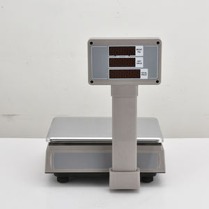 Huaxi 라벨 인쇄 40kg 계량 스케일 바코드 영수증 인쇄 슈퍼마켓 30kg 디지털 가격 계산 기계 저울 - Product Image 2