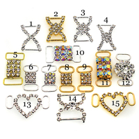 2024 petit assortiment cristal strass Bikini boucles anneaux en métal pour NPC IFBB compétition costume décoration utilisation sur ceintures sacs