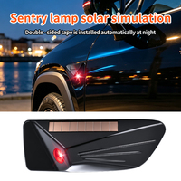 Lampe de sentinelle solaire simulée, lumière d'avertissement antivol pour voiture, lampe de sentinelle à LED alimentée par l'énergie solaire, lumière de voiture à LED