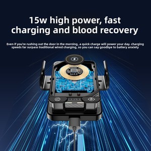 Aérateurs de climatisation de <span class=keywords><strong>voiture</strong></span> à <span class=keywords><strong>ouverture</strong></span> et fermeture automatiques avec <span class=keywords><strong>support</strong></span> de téléphone à chargement sans fil en ABS pour usage intérieur - Product Image 4