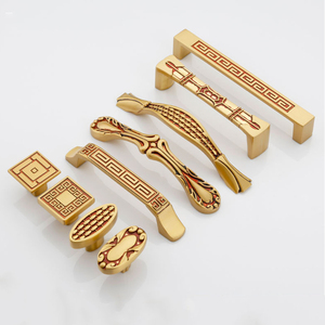 Antique Luxury Style Drawer <strong>Copper</strong> <strong>Handle</strong> Black Brass Gold Knobs <strong>Cupboard</strong> Kitchen Cabinet Furniture <strong>Copper</strong> Door <strong>Handles</strong> - Product Image 2