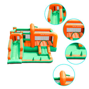 Stokta abd özel boyutları Logo baskı Oxford kumaş şişme fedai topu çukur ev ev kullanımı çocuklar için şişme sıçrama ev - Product Image 4