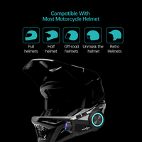 Intercom de casque FreedConn R3 Pro avec caméra et batterie haute capacité pour la conduite longue distance