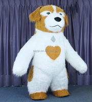 Personnages de dessins animés Anime Costume de mascotte chien gonflable géant pour adultes Halloween carnaval déguisement en vente pour adultes