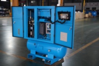 Compresseur d'air à vis lubrifié intégré monophasé portable FGMI 5,5 kW 7,5 CV 8 bars 220 V 50 Hz avec moteur et réservoir d'air de 60 L